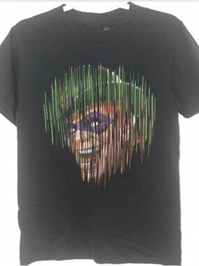 DC Comics Black Short Sleeve Tee the riddler